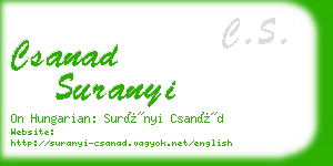 csanad suranyi business card